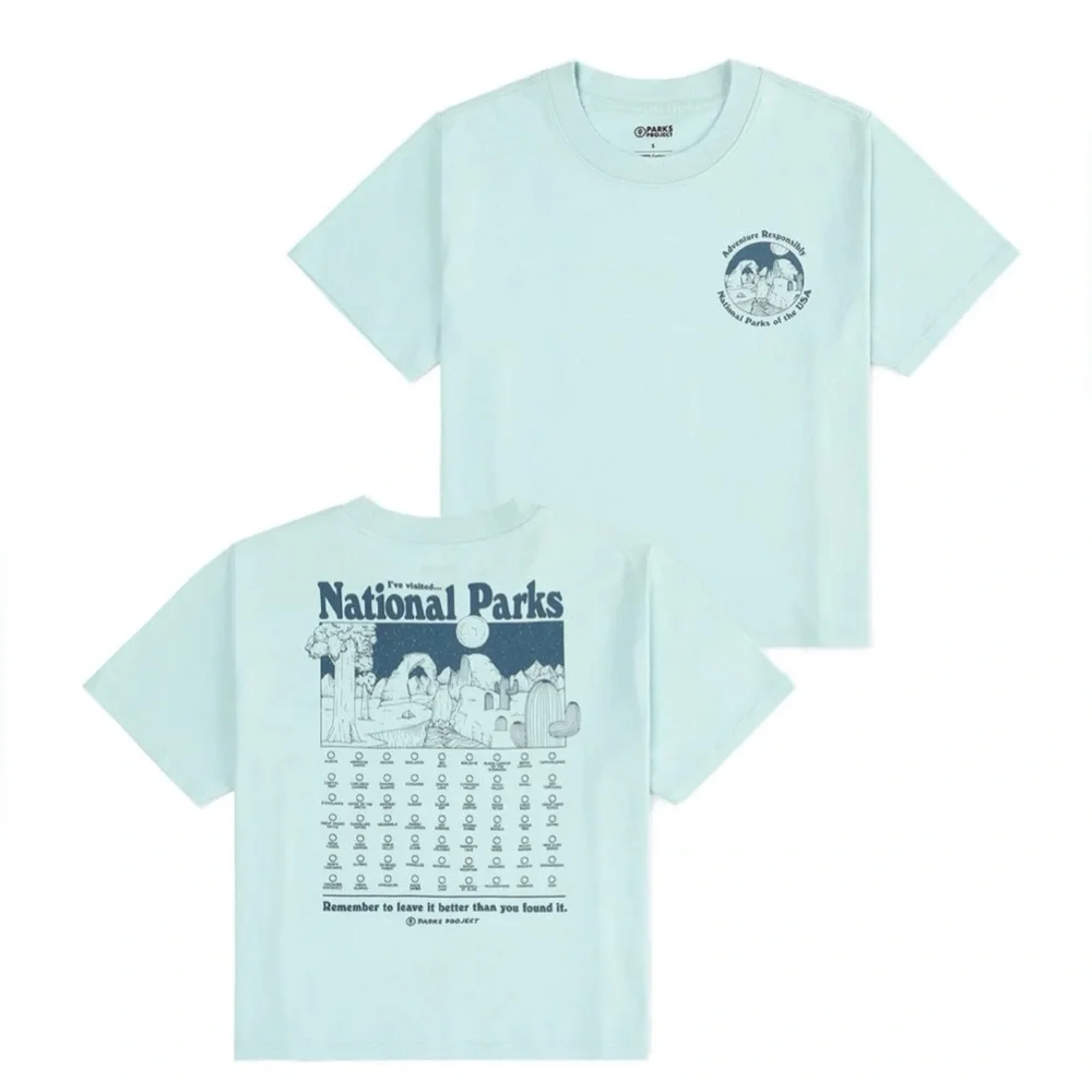 💫Parks Project Women’s National Parks Fill In Boxy Tee, XS, Gently Worn! - Picture 1 of 8